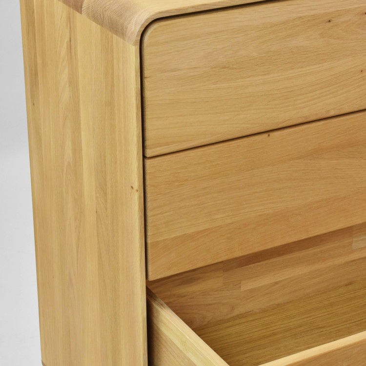 Dubová komoda Avalon 4 zásuvky 120 cm – dub natural