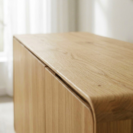 Dubová komoda Avalon 3 dvierka 134 cm – dub natural