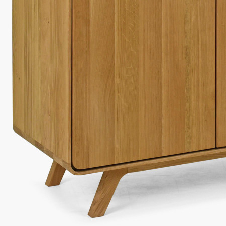 Dubová komoda Avalon 3 dvierka 134 cm – dub natural