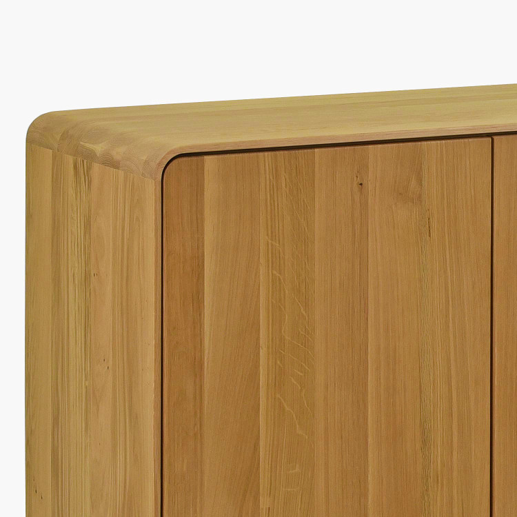 Dubová komoda Avalon 3 dvierka 134 cm – dub natural