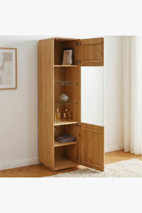 Masívna vitrína Avalon 1-dverová dub natural 2