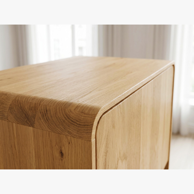 Masívna vitrína Avalon 1-dverová dub natural