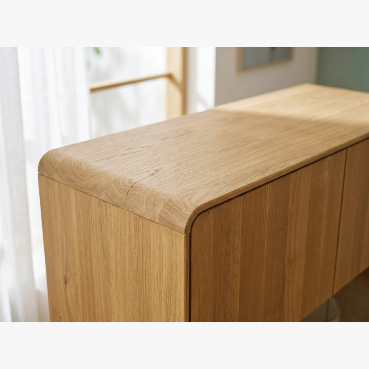 Vitrína Avalon 2-dverová dub natural so sklom