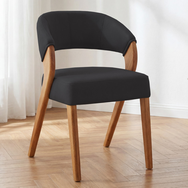 Designová luxusná stolička - dub, Almondo