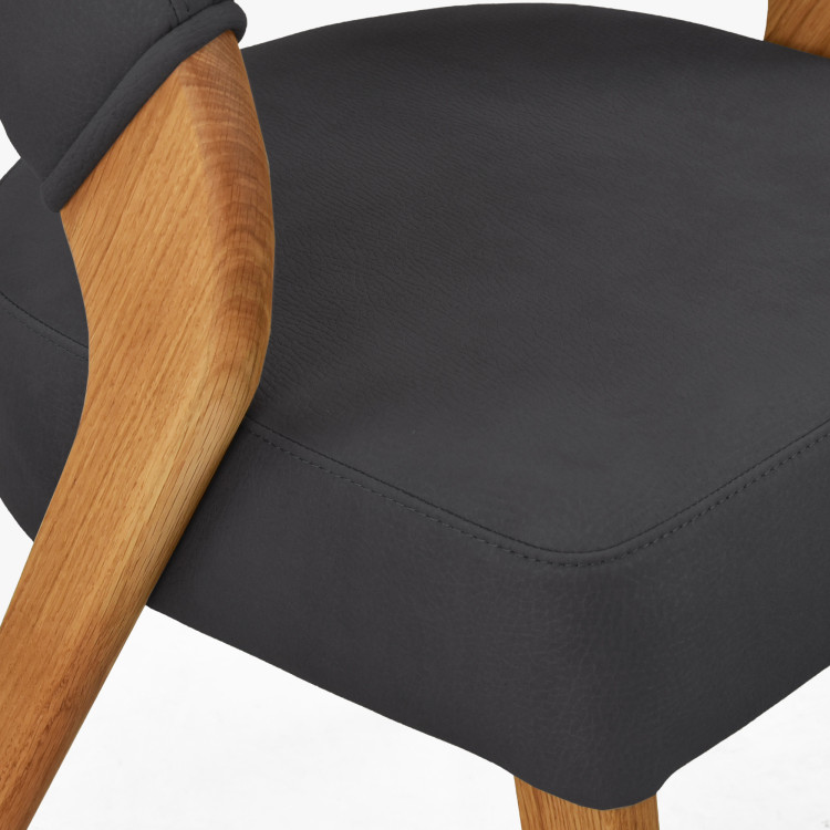 Designová luxusná stolička - dub, Almondo