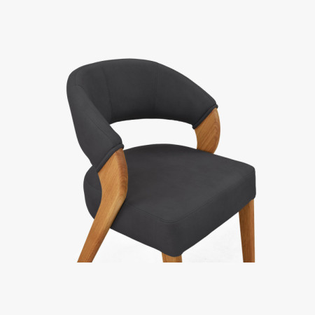 Designová luxusná stolička - dub, Almondo