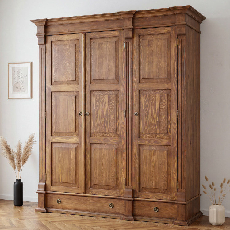 ŠATNÁ SKRIŇ PRESTIGE (D-SAW-68 A1) HNEDÝ LAK