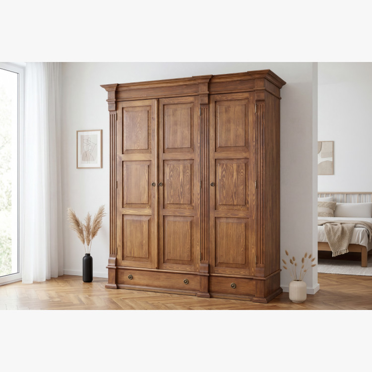 ŠATNÁ SKRIŇ PRESTIGE (D-SAW-68 A1) HNEDÝ LAK