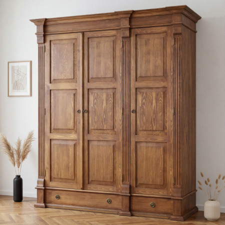 ŠATNÍK PRESTIGE (D-SAW-68 C1) HNEDÝ LAK