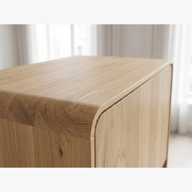 Jednodverová dubová vitrína, dub biely