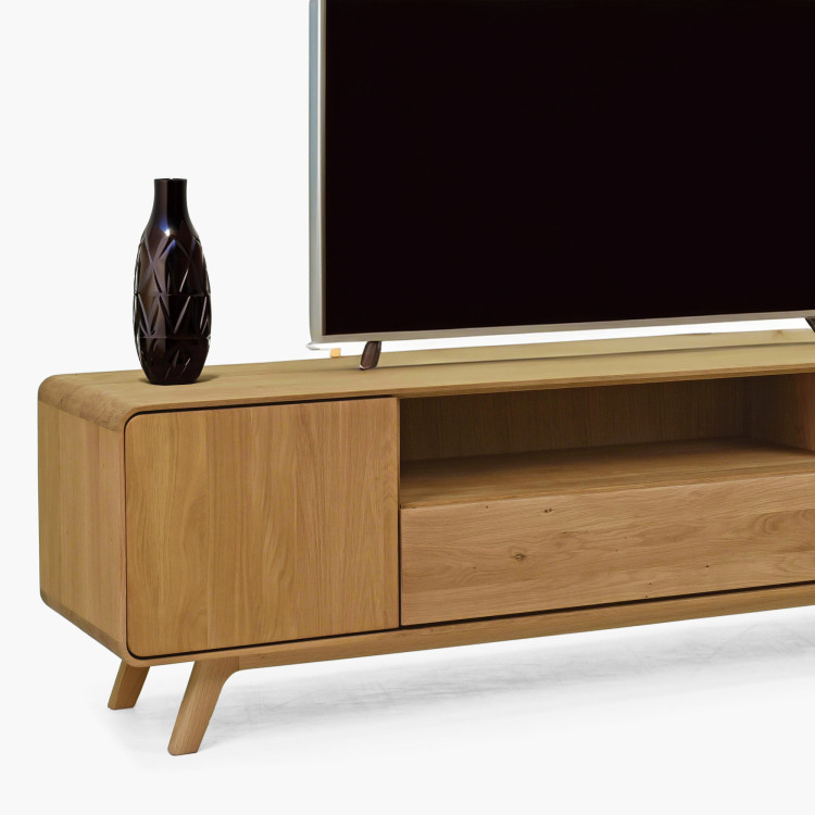 Masívna dubová TV komoda 180 cm Avalon dub natural