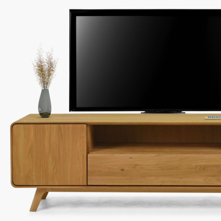 Masívna dubová TV komoda 180 cm Avalon dub natural