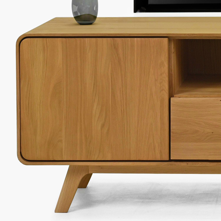 Masívna dubová TV komoda 180 cm Avalon dub natural