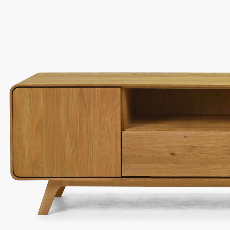 Masívna dubová TV komoda 180 cm Avalon dub natural