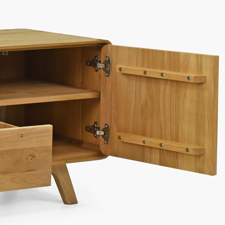 Masívna dubová TV komoda 180 cm Avalon dub natural