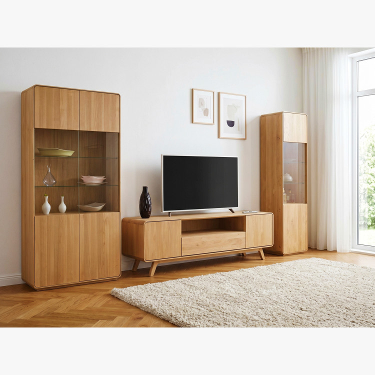 Masívna dubová TV komoda 180 cm Avalon dub natural