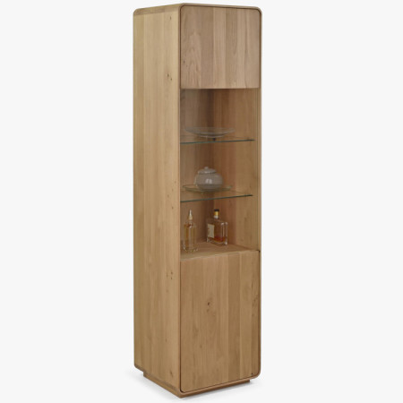 Obývacia stena - masív dub v farbe dub biely