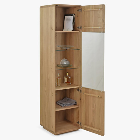 Obývacia stena - masív dub v farbe dub biely