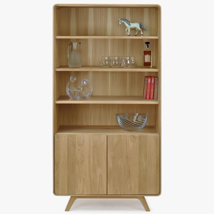 Obývacia stena - masív dub v farbe dub biely