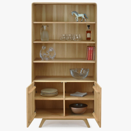 Obývacia stena - masív dub v farbe dub biely