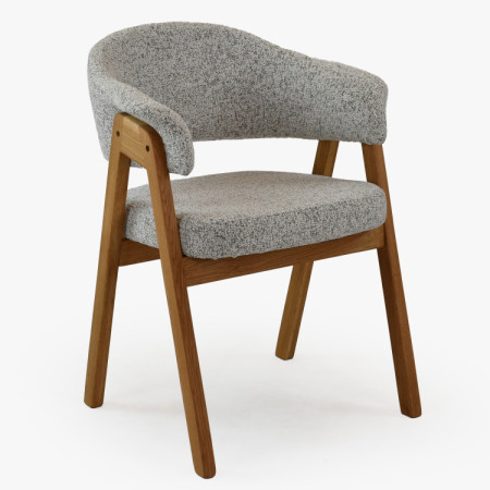 Moderné stoličky s podrúčkami, sivá