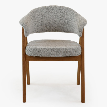 Moderné stoličky s podrúčkami, sivá