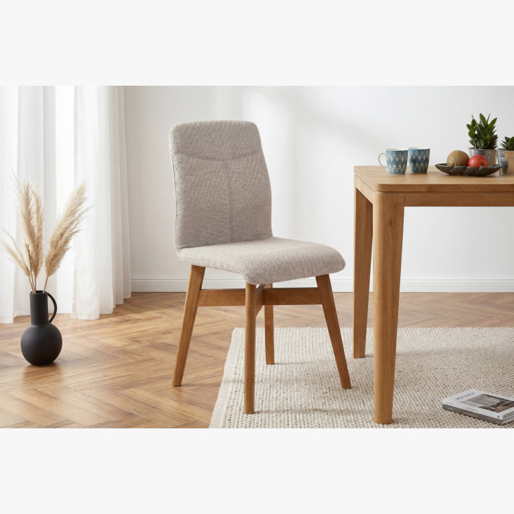 Jedálenské stoličky YORK, sivá - easy clean