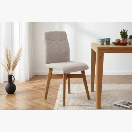 Jedálenské stoličky YORK, sivá - easy clean