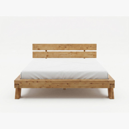 Masívna smreková posteľ 180 × 200 cm - Lienka