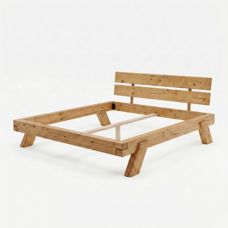 Masívna smreková posteľ 180 × 200 cm - Lienka