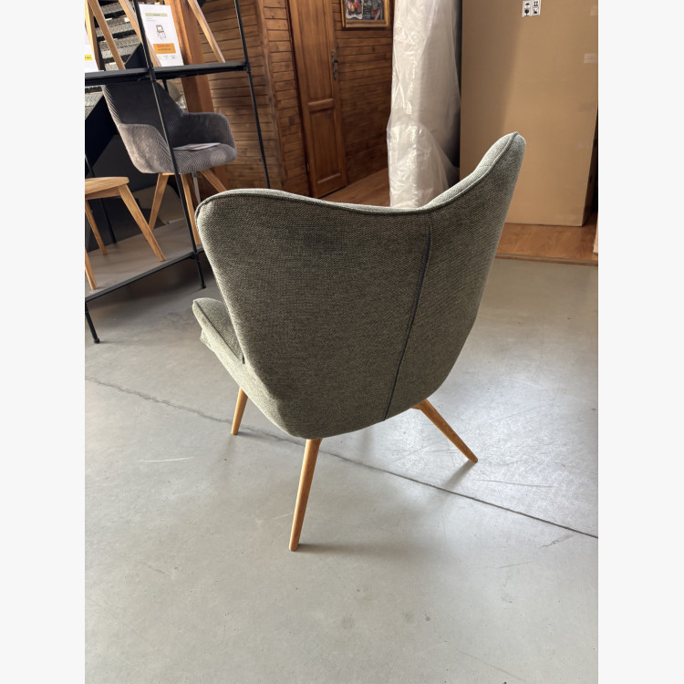 Kreslo do obývačky, zelená látka - outlet