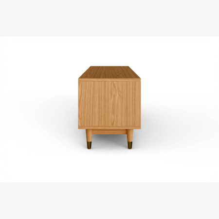 Masívna TV komoda Jessica 179 cm s frézovaným vzorom rybej kosti