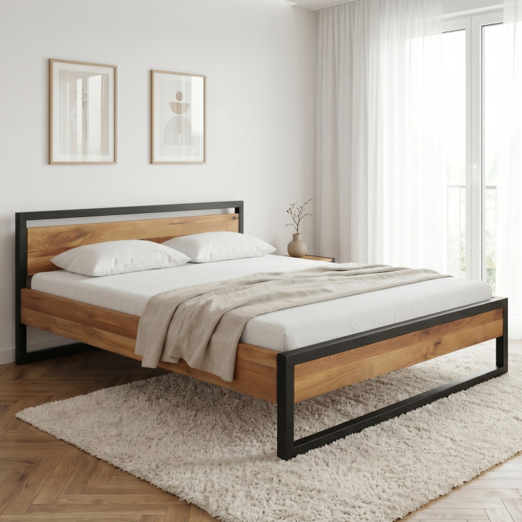 Masívna dubová posteľ Boss 180 x 200 cm