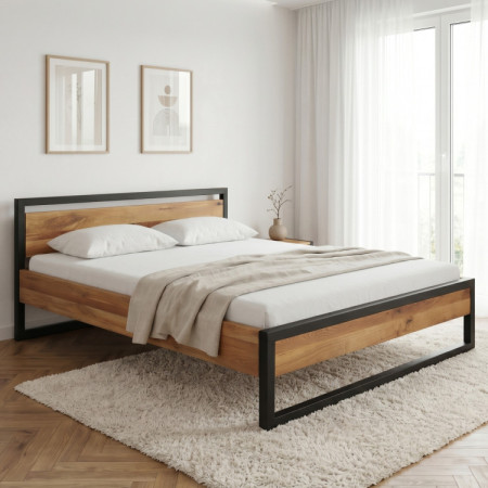 Masívna dubová posteľ Boss 180 x 200 cm