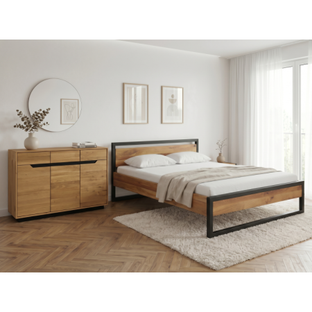 Masívna dubová posteľ Boss 180 x 200 cm