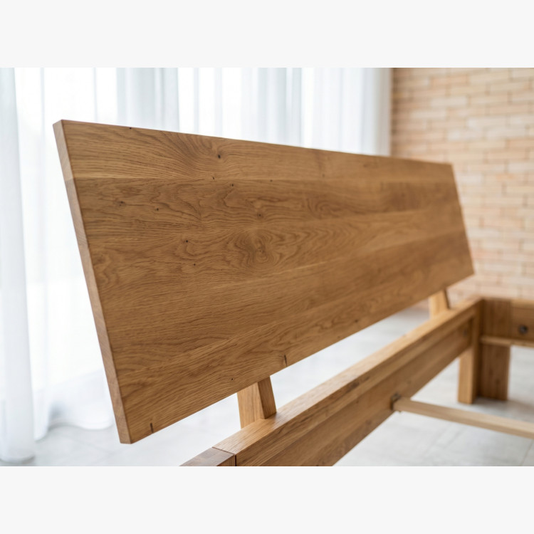 Manželská dubová posteľ Queen 180x200 cm – celomasív