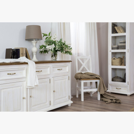 Jednodverová vitrína v štýle provence. Vit 116 Patina