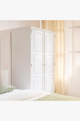 Vešiaková skriňa Provence Biela patina 2
