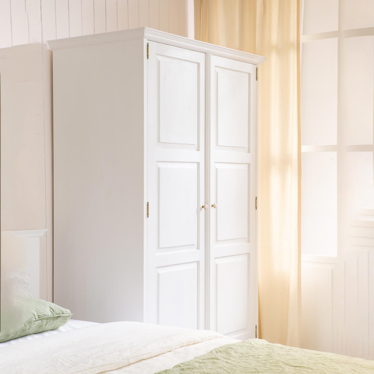 Vešiaková skriňa Provence Biela patina