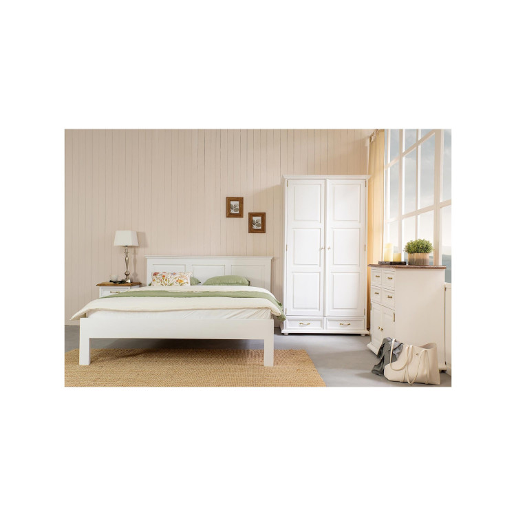 Vešiaková skriňa Provence Biela patina