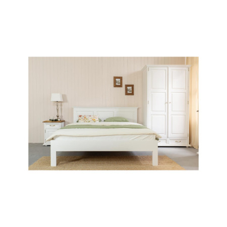 Vešiaková skriňa Provence Biela patina