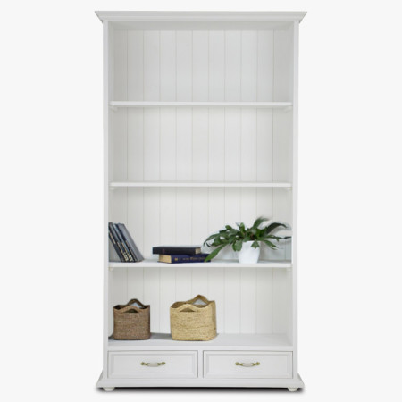 Knižnica v provensálskom štýle Biela patina