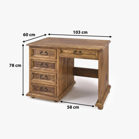 Pracovný stôl rustikálny