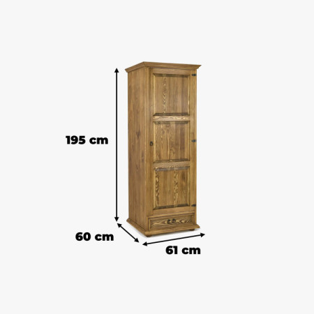 Jednodverová skriňa do spálne