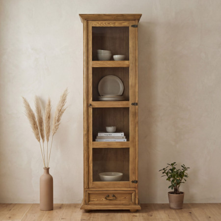 Vitrína v rustikálnom štýle