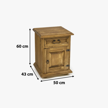 Nočný stolík vidiecky štýl