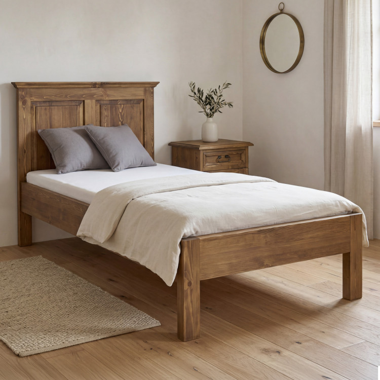 Jednolôžková posteľ rustikálna 90 x 200 cm