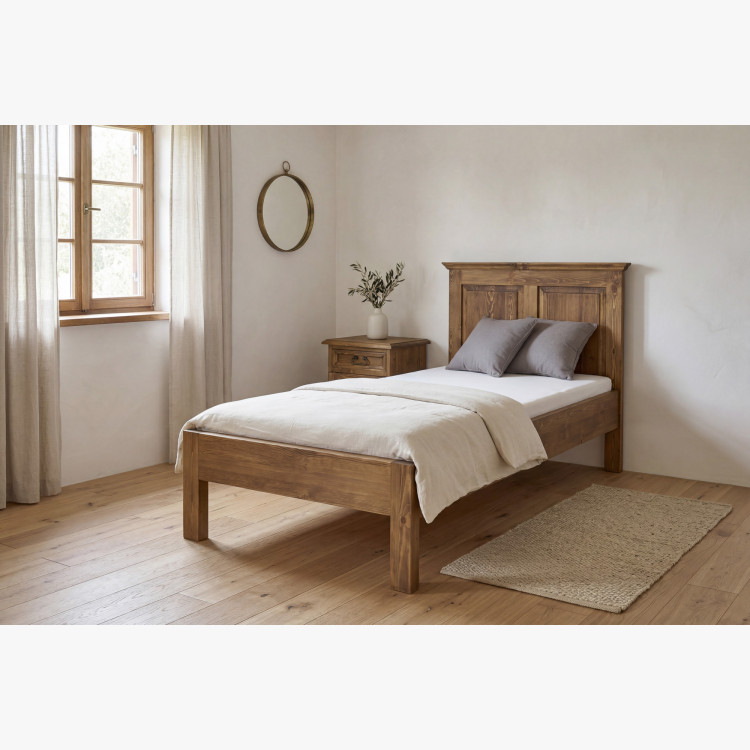 Jednolôžková posteľ rustikálna 90 x 200 cm