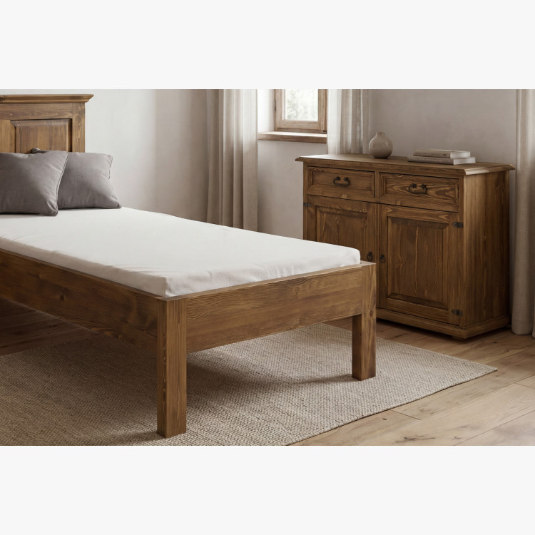 Jednolôžková posteľ rustikálna 90 x 200 cm