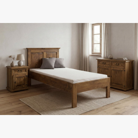 Jednolôžková posteľ rustikálna 90 x 200 cm